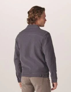 Comfort Terry Trucker Jacket -The Normal Brand Shop BACK dfbd2852 b4eb 4cf2 ad63 6b05786533e3