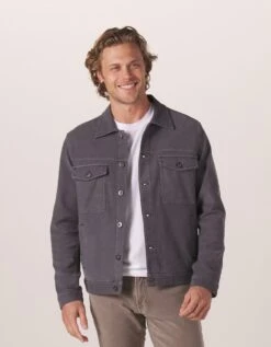 Comfort Terry Trucker Jacket -The Normal Brand Shop FRONT 347e1244 f62d 401a becc 039eece70c80