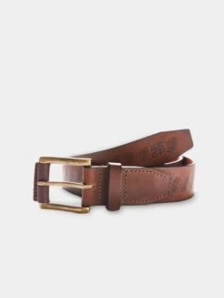 Etched Leather Belt