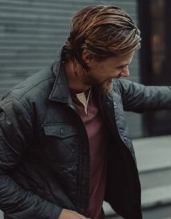 Quilted Sherpa Lined Shacket -The Normal Brand Shop LIFESTYLE2