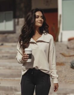 Cole Terry Snap Pullover -The Normal Brand Shop LIFESTYLE 02f5604c 86b9 42ee a061 5cd6a0d08f22