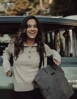 Carry-All Waxed Canvas Tote -The Normal Brand Shop LIFESTYLE 2 649fab90 efdf 402b 9056 ea6cbe3bd0ab