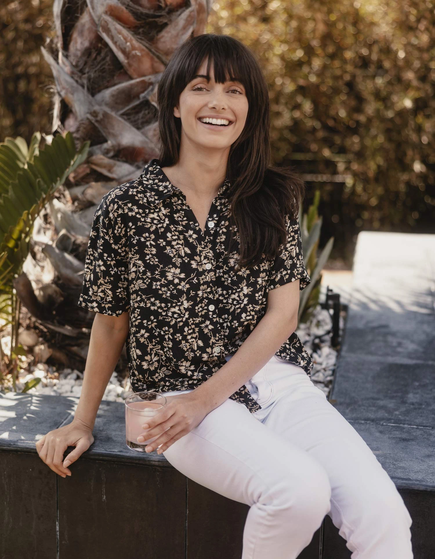 Ezra Crepe Rosie Button Up Shirt 3 Ezra Crepe Rosie Button Up Shirt