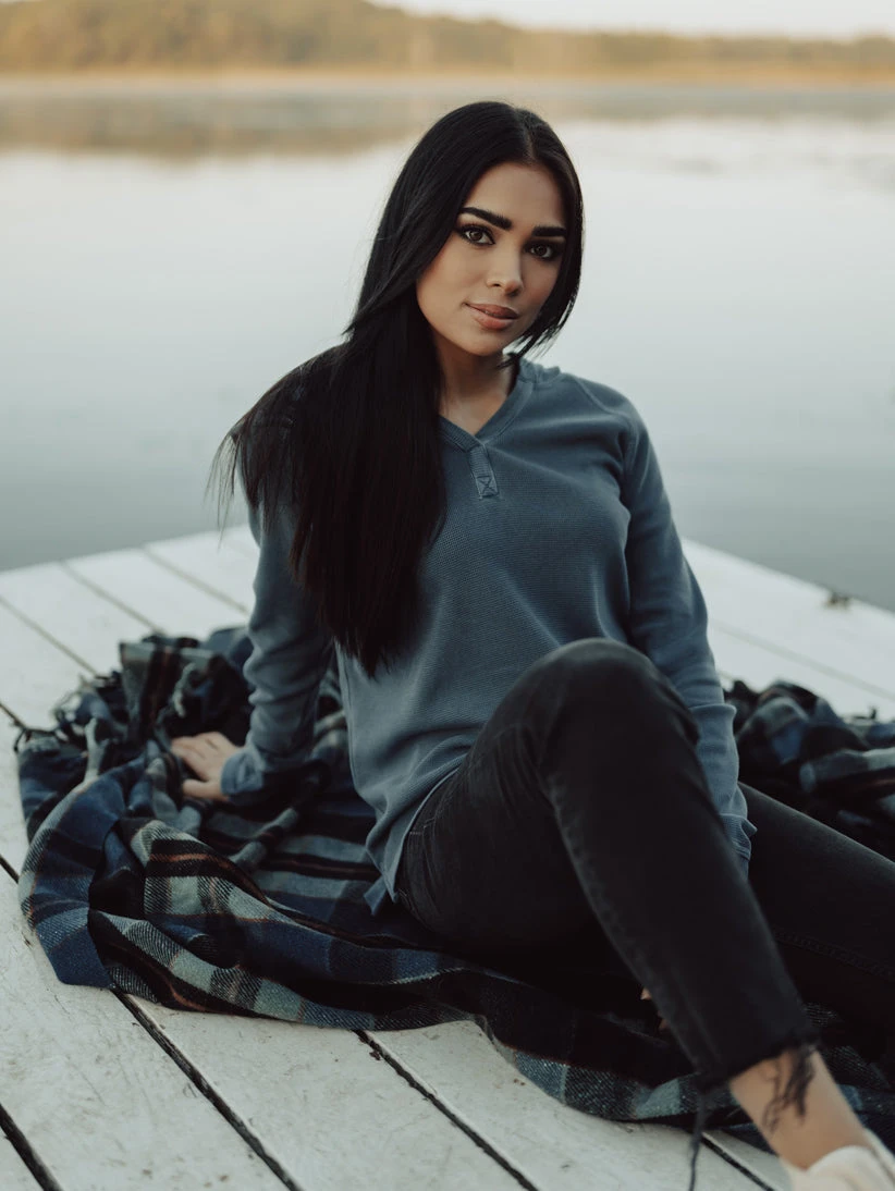 Vintage Thermal Popover Hoodie 7 Vintage Thermal Popover Hoodie - Image 5