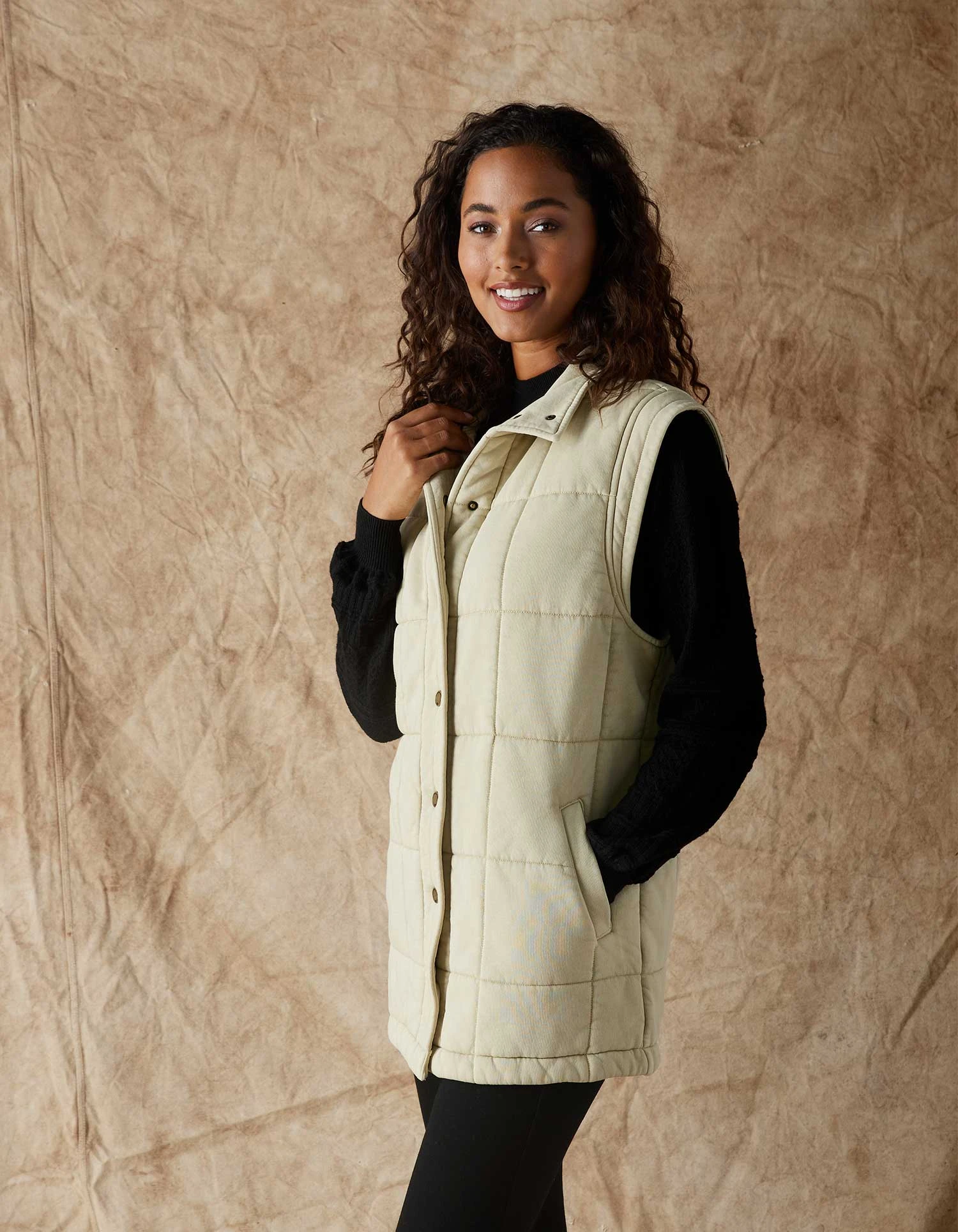 Jackie Premium Fleece Quilted Vest 8 Jackie Premium Fleece Quilted Vest - Image 6