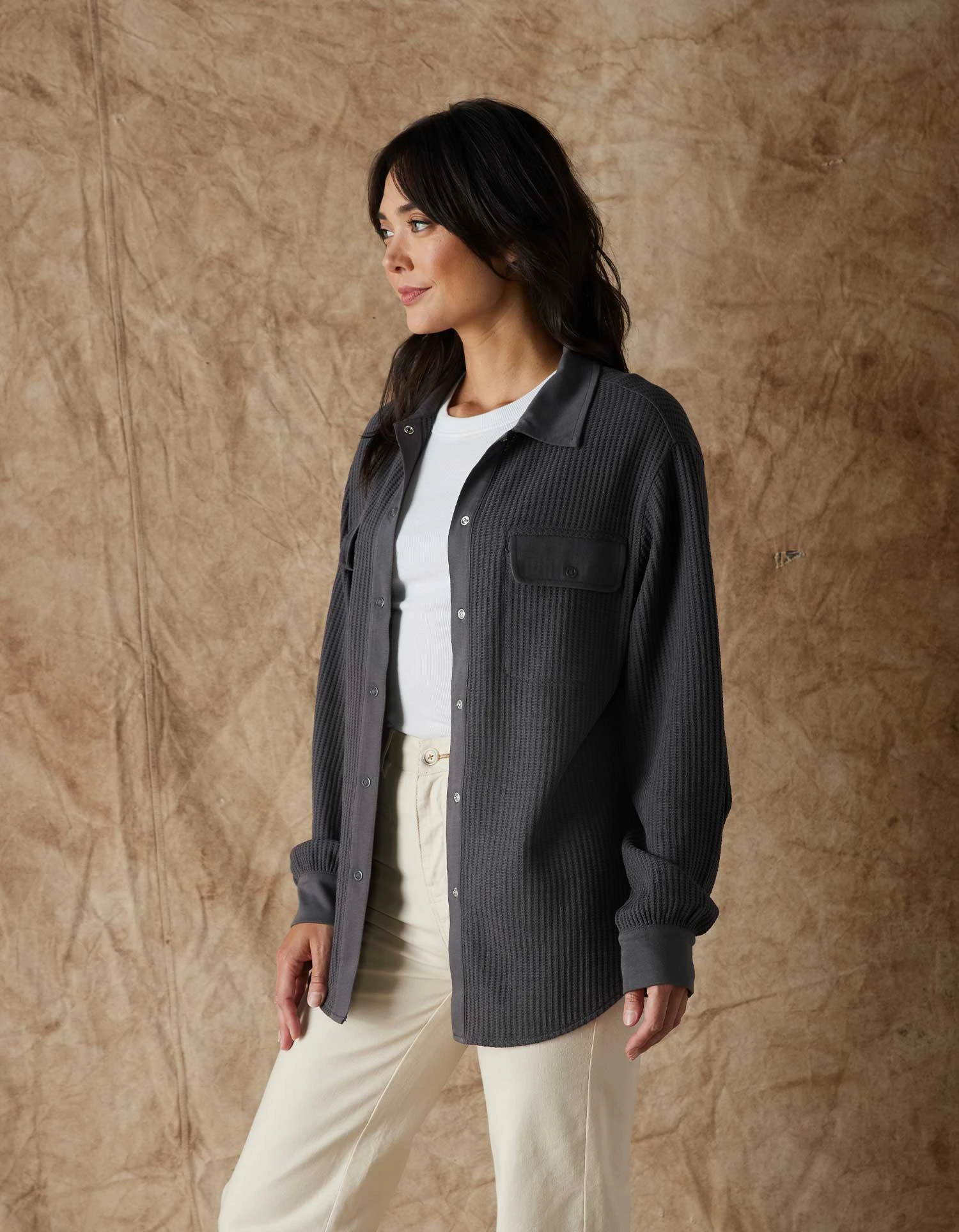 Honeycomb Waffle Overshirt 9 Honeycomb Waffle Overshirt - Image 7