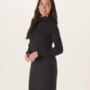 Puremeso Mock Neck Dress