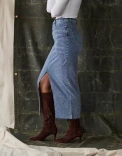 Denim Midi Skirt -The Normal Brand Shop PIC 2 d727d17a 3ec2 4583 911e 6355f4a00105