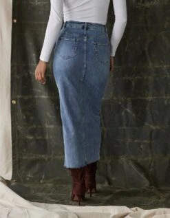 Denim Midi Skirt -The Normal Brand Shop PIC 3 2db60cd7 47c1 429f be7f aa252b6c07b4