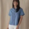 Chambray Rosie Button Up Shirt -The Normal Brand Shop PIC 3 7225faf3 0cdc 48f6 ab81 6bc6c6586563