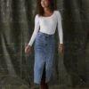 Denim Midi Skirt 2 Denim Midi Skirt -The Normal Brand Shop PIC 4 1f4fee45 a518 4e0d 8e7d e7e8e3cfcba3