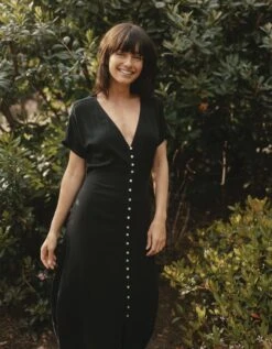 Aria Crepe Button Thru Maxi Dress -The Normal Brand Shop PIC 4 5c9ac3f3 0d45 4e6f 83f3 a11cce38a89b