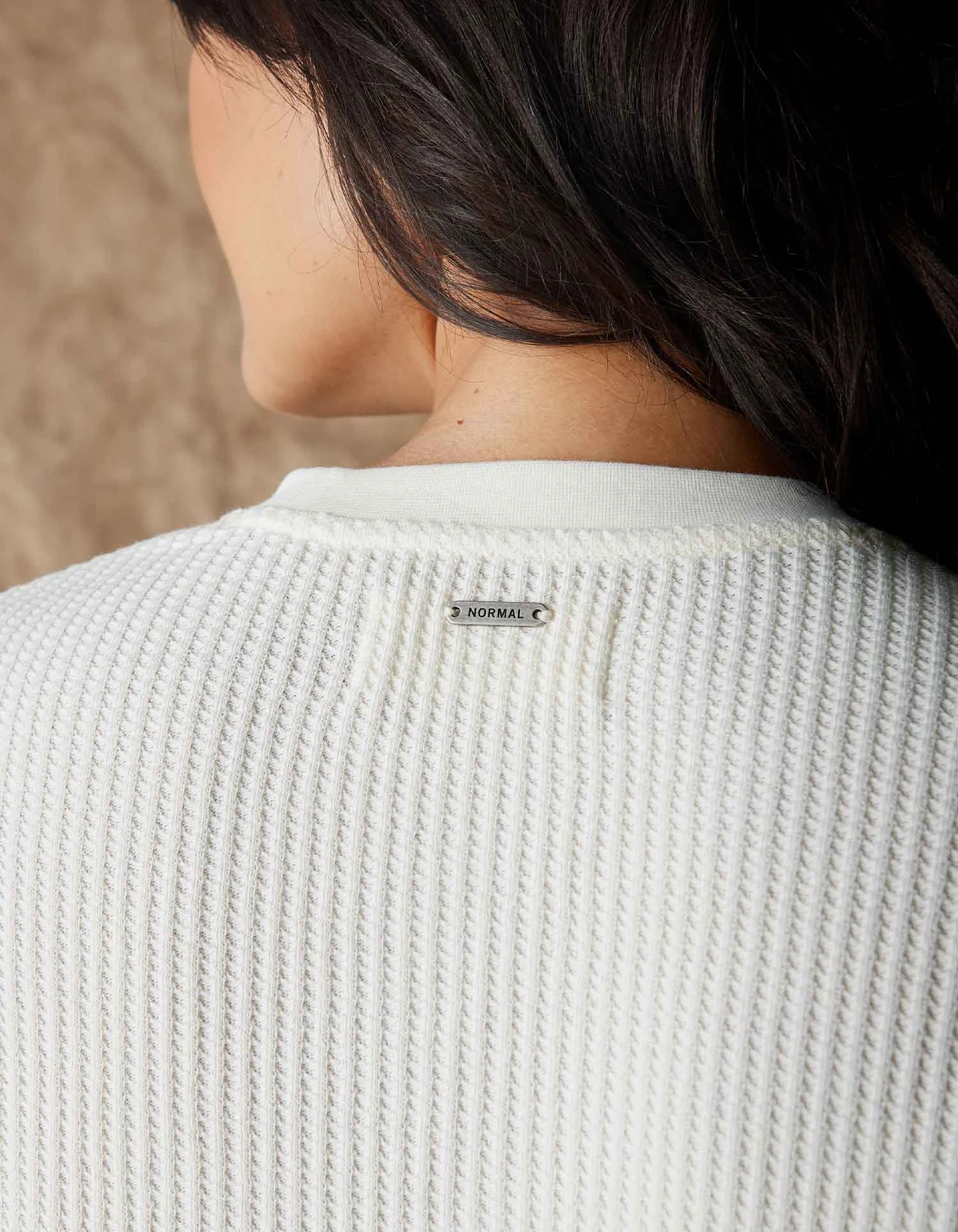 Honeycomb Waffle Split Side Pullover 7 Honeycomb Waffle Split Side Pullover - Image 5