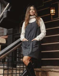 Scout Canvas Pinafore Dress