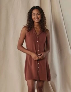 Aria Crepe Lapel Dress