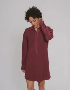Vintage Thermal Shirt Dress